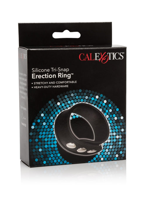 Black 3-shot silicone erection ring