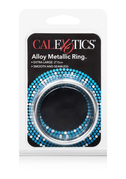 Extra large silver-tone metal alloy ring