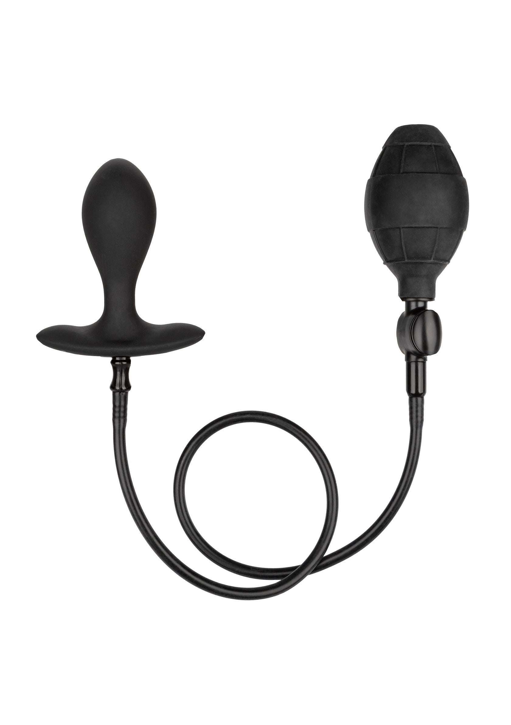 Black silicone inflatable plug