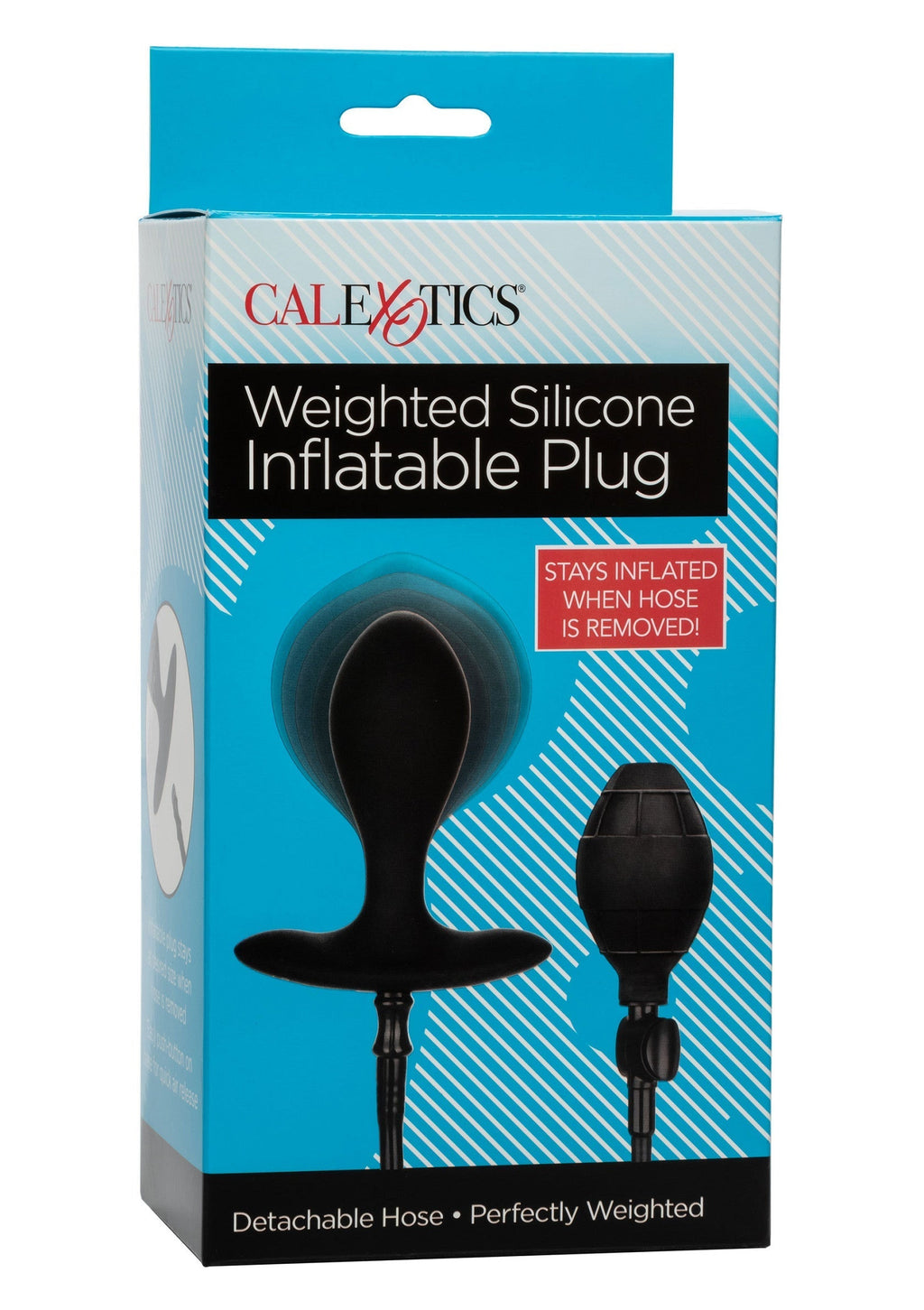 Black silicone inflatable plug