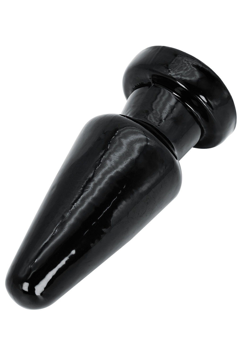 Large 17 cm Black Cone-Shaped Anal Plug