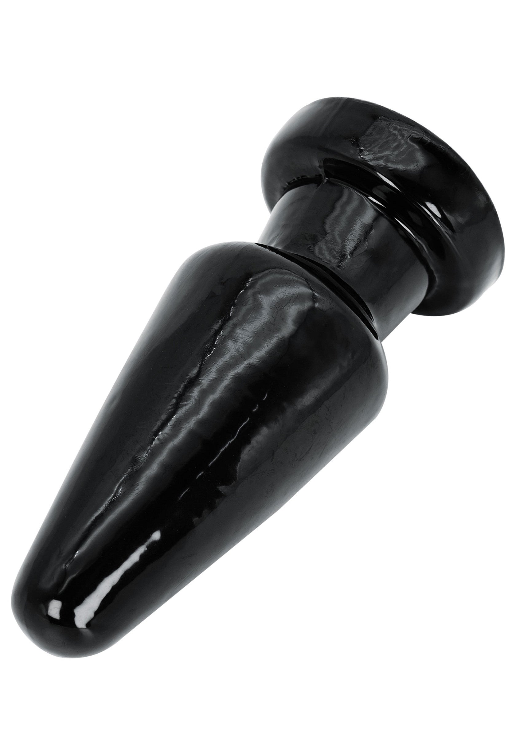 Large 17 cm Black Cone-Shaped Anal Plug