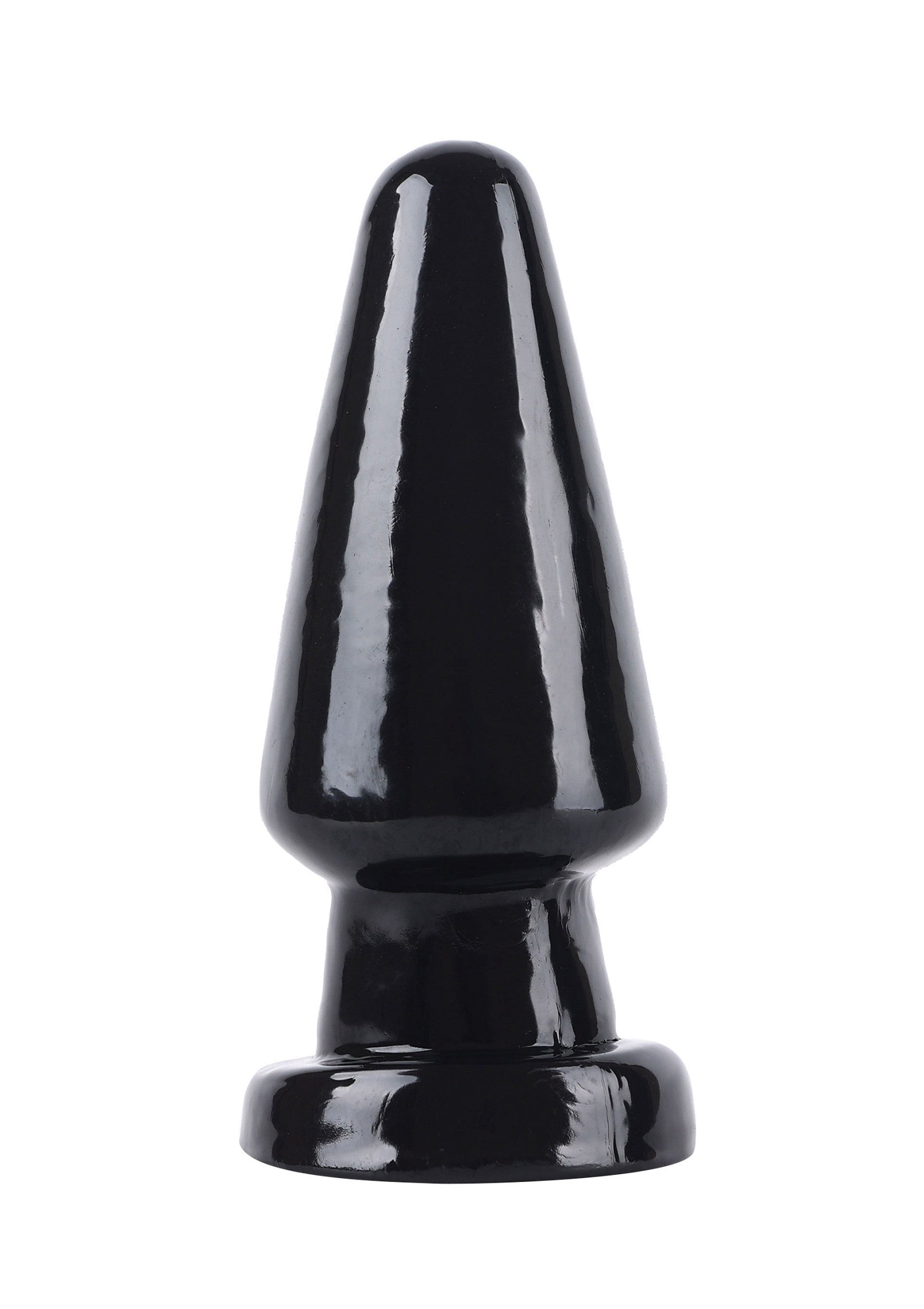 Large 17 cm Black Cone-Shaped Anal Plug