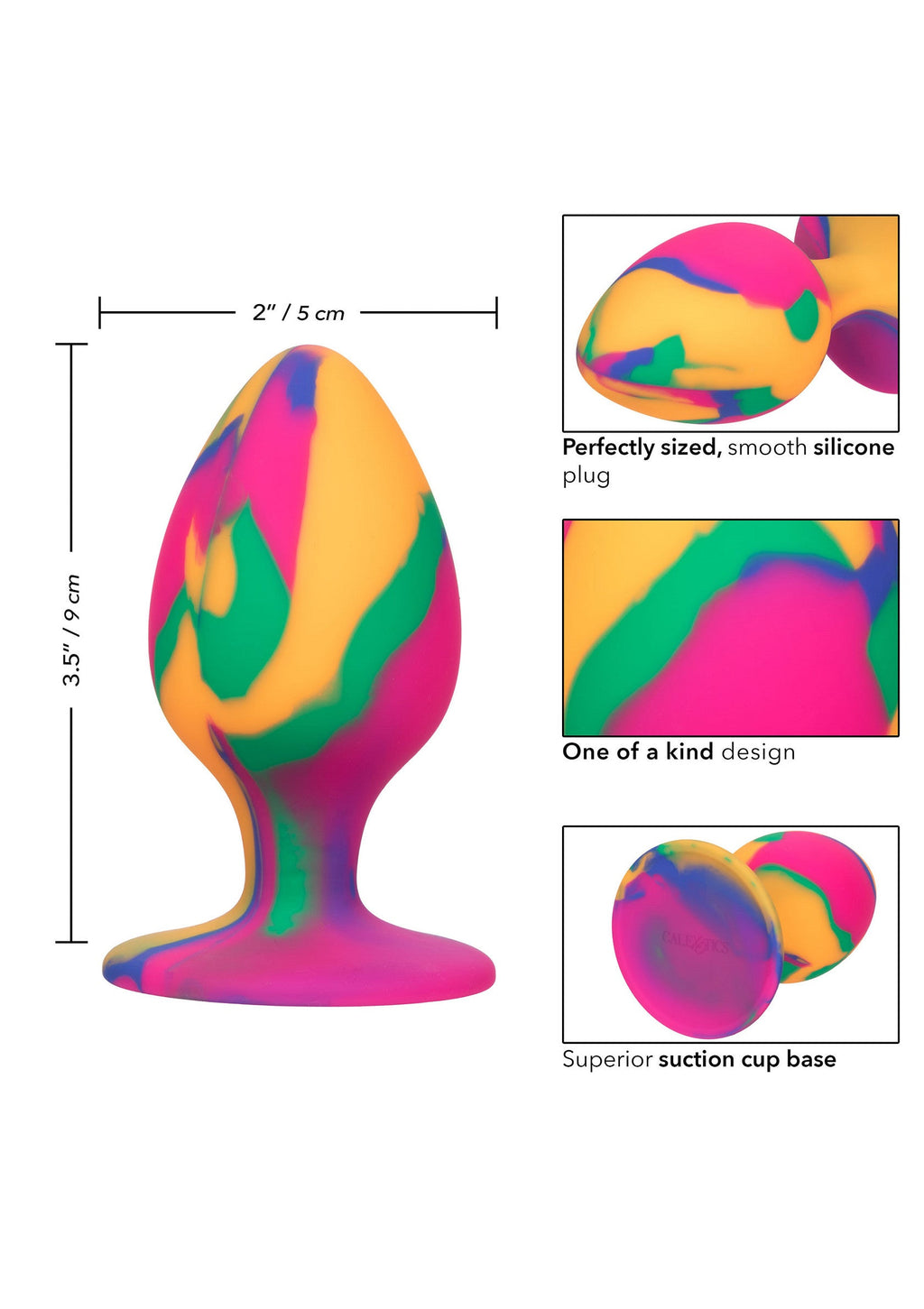 Cheeky Large Tie-Dye Multi-color Plug