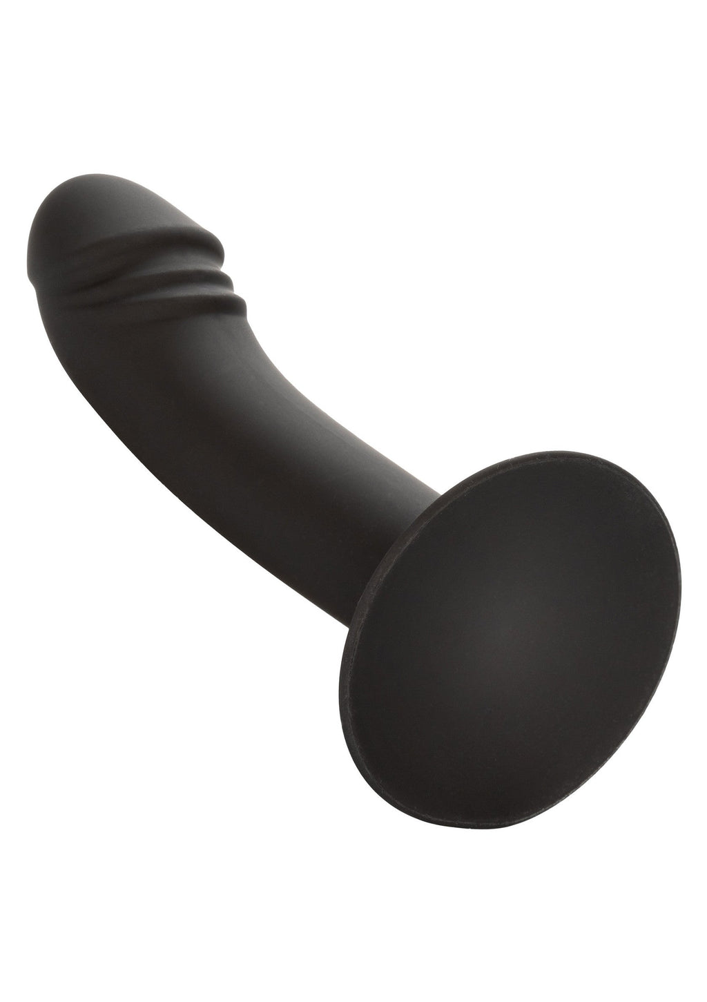 Black curved anal dildo