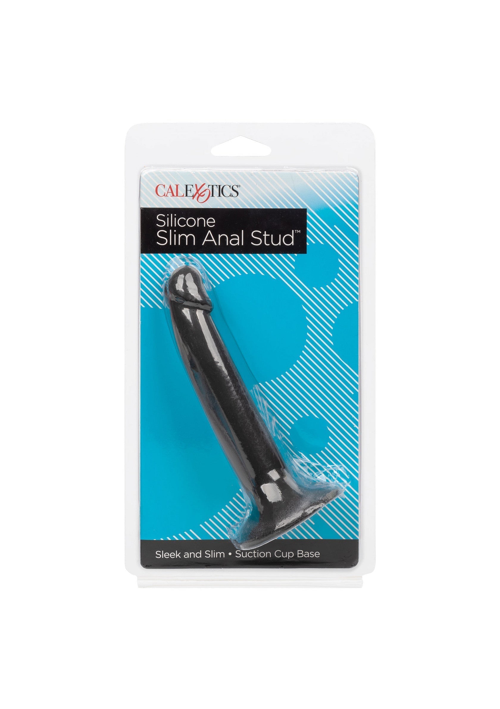 Thin black anal dildo