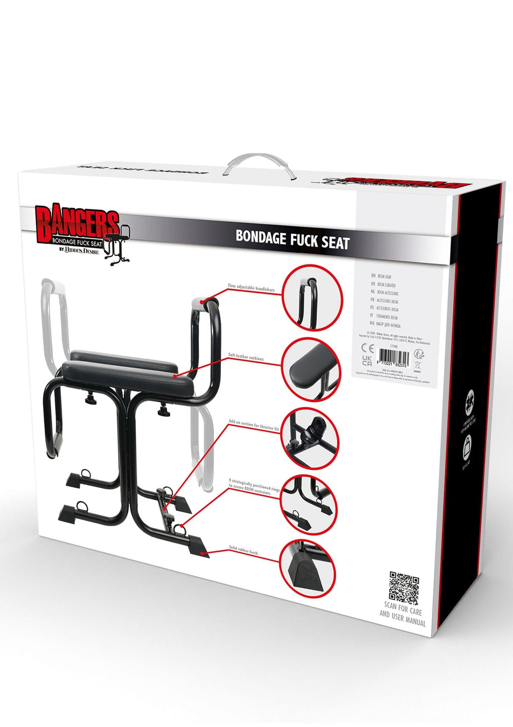 Bangers Bondage Fuck Seat black