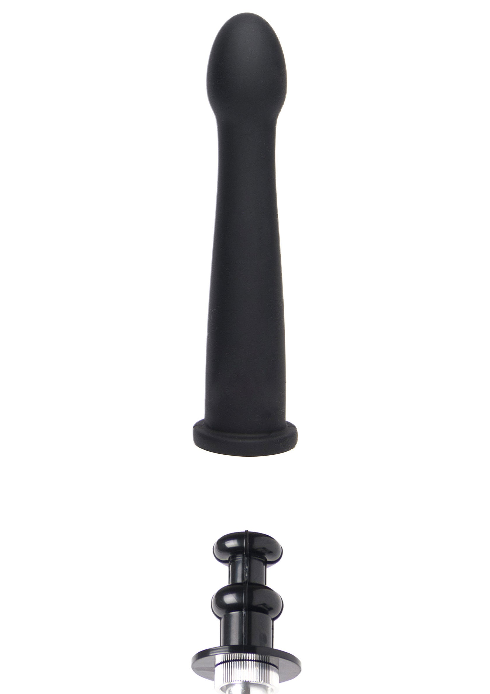 Smooth Easy-Lock Dildo 19 cm Black