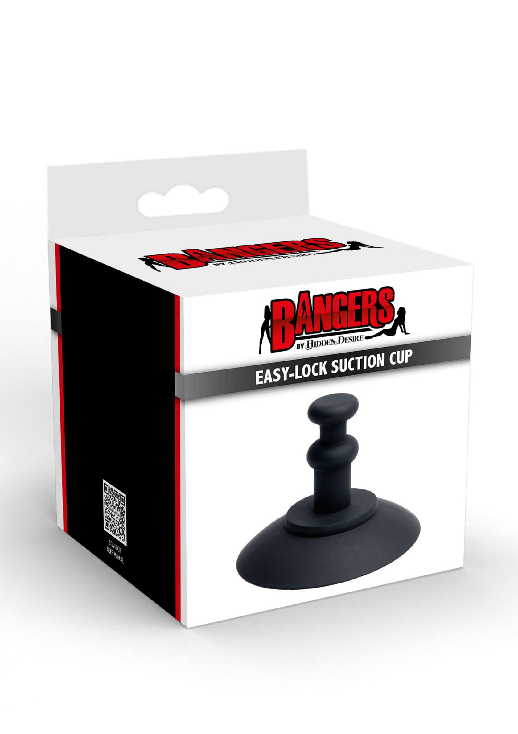 Easy-Lock Suction Cup, Black