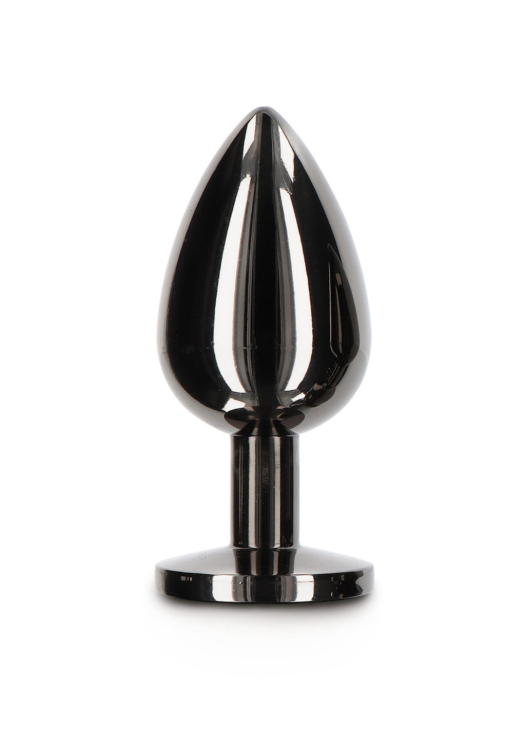 Black L diamond jewel butt plug