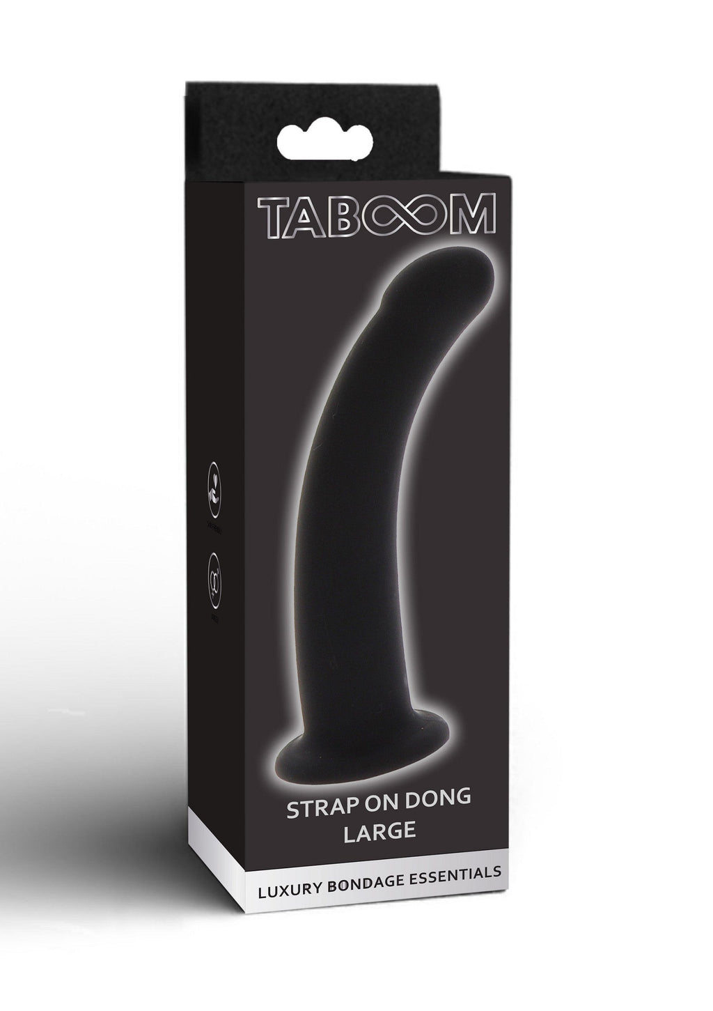 Large Black Strap-On Dong
