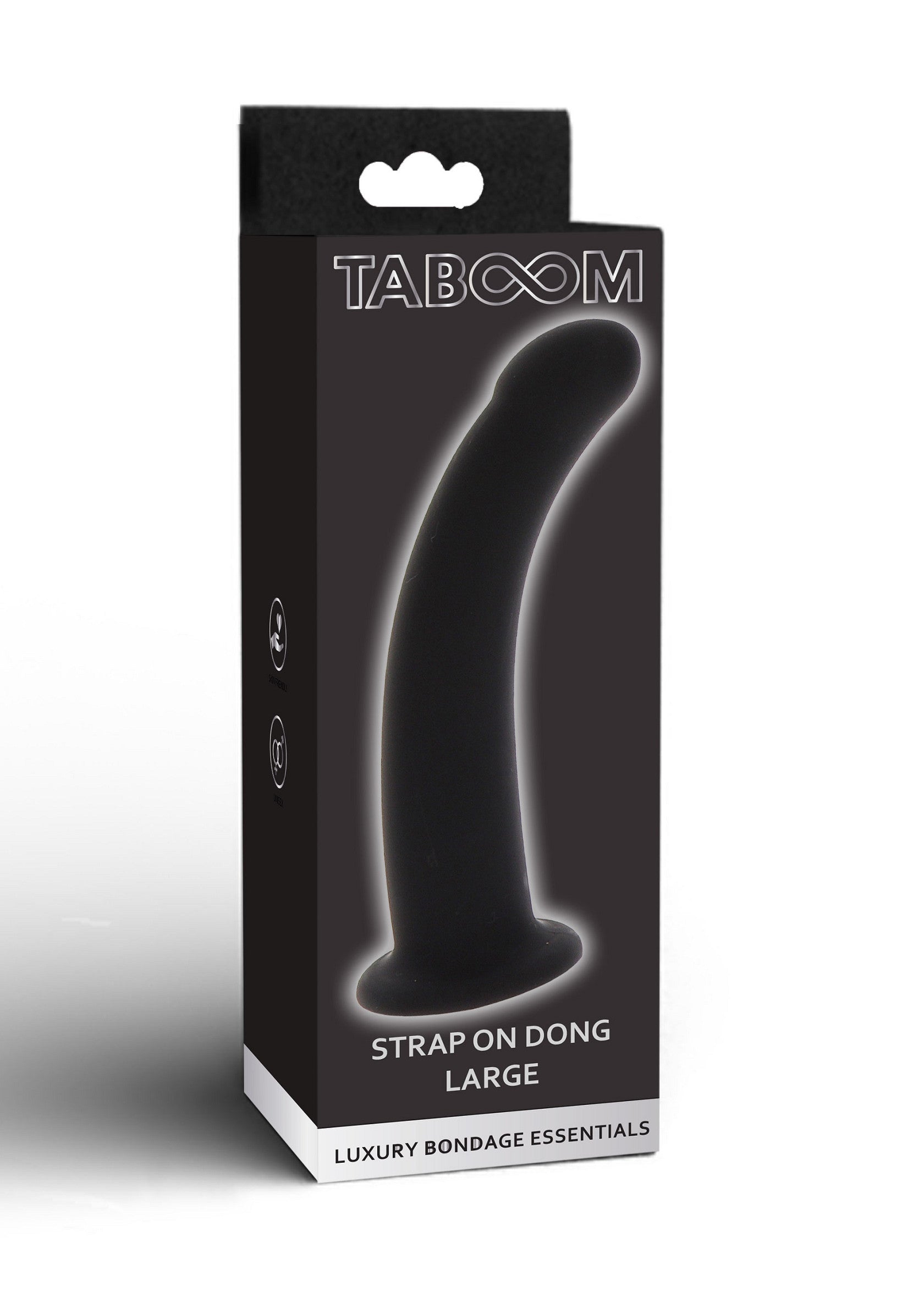 Large Black Strap-On Dong