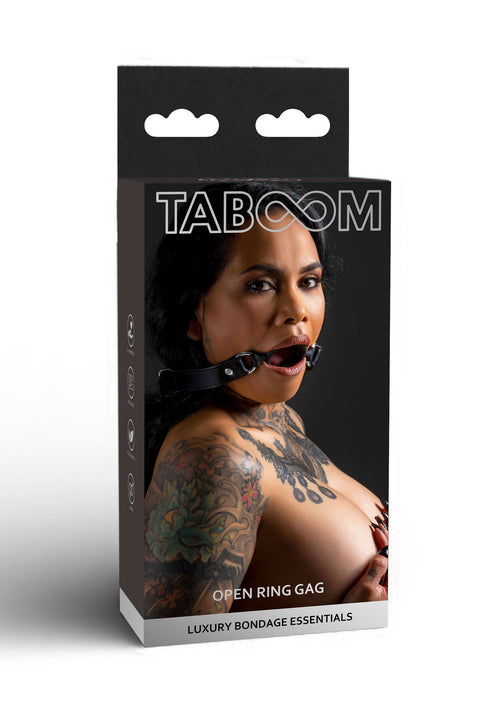 Black open ring gag