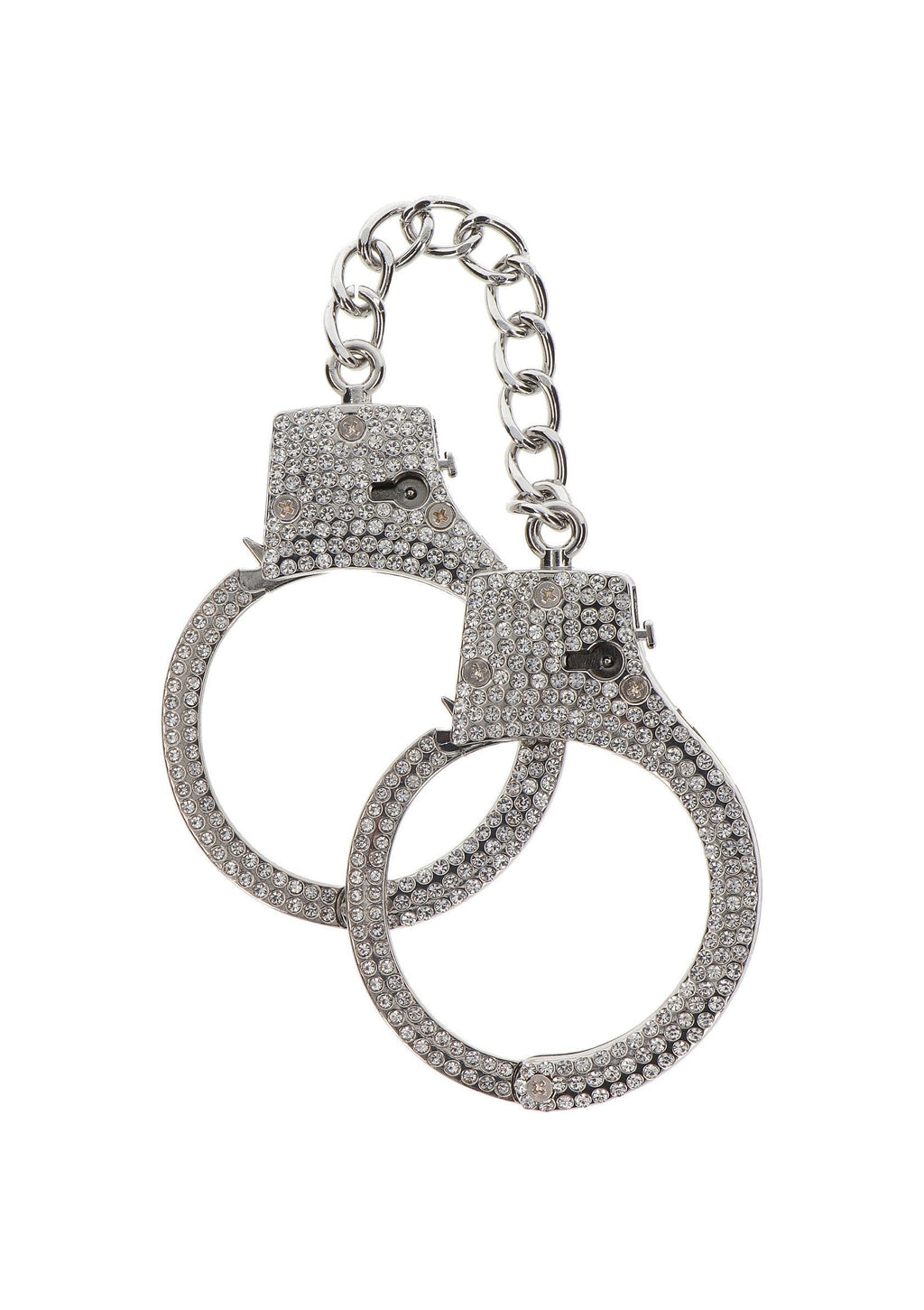 Silver diamond cuffs