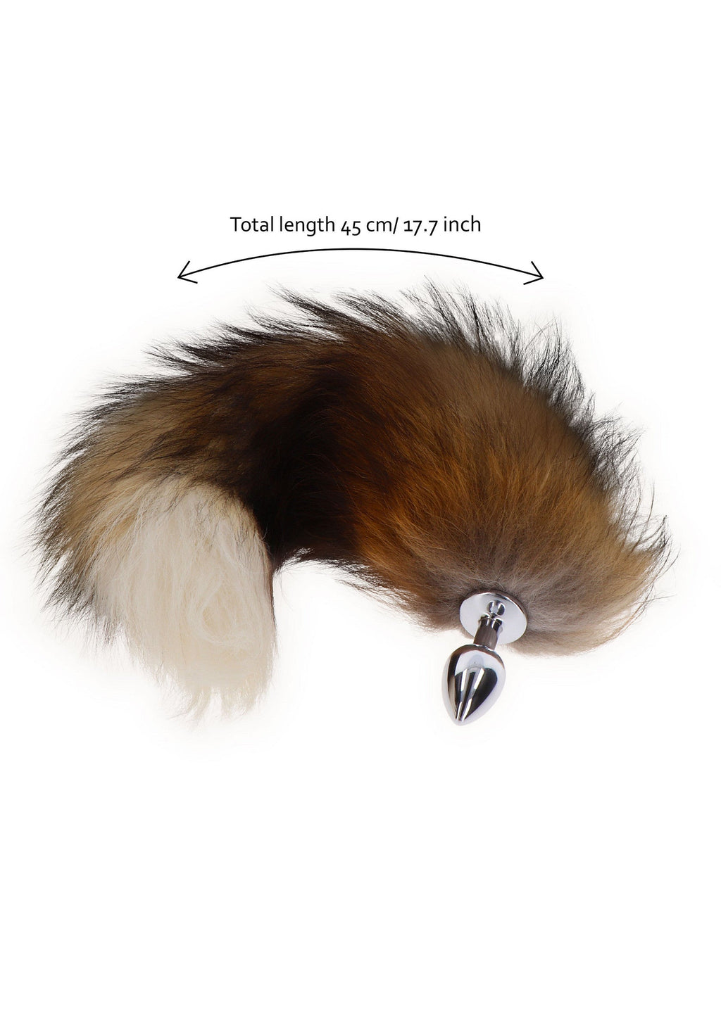 Foxtail anal plug silver
