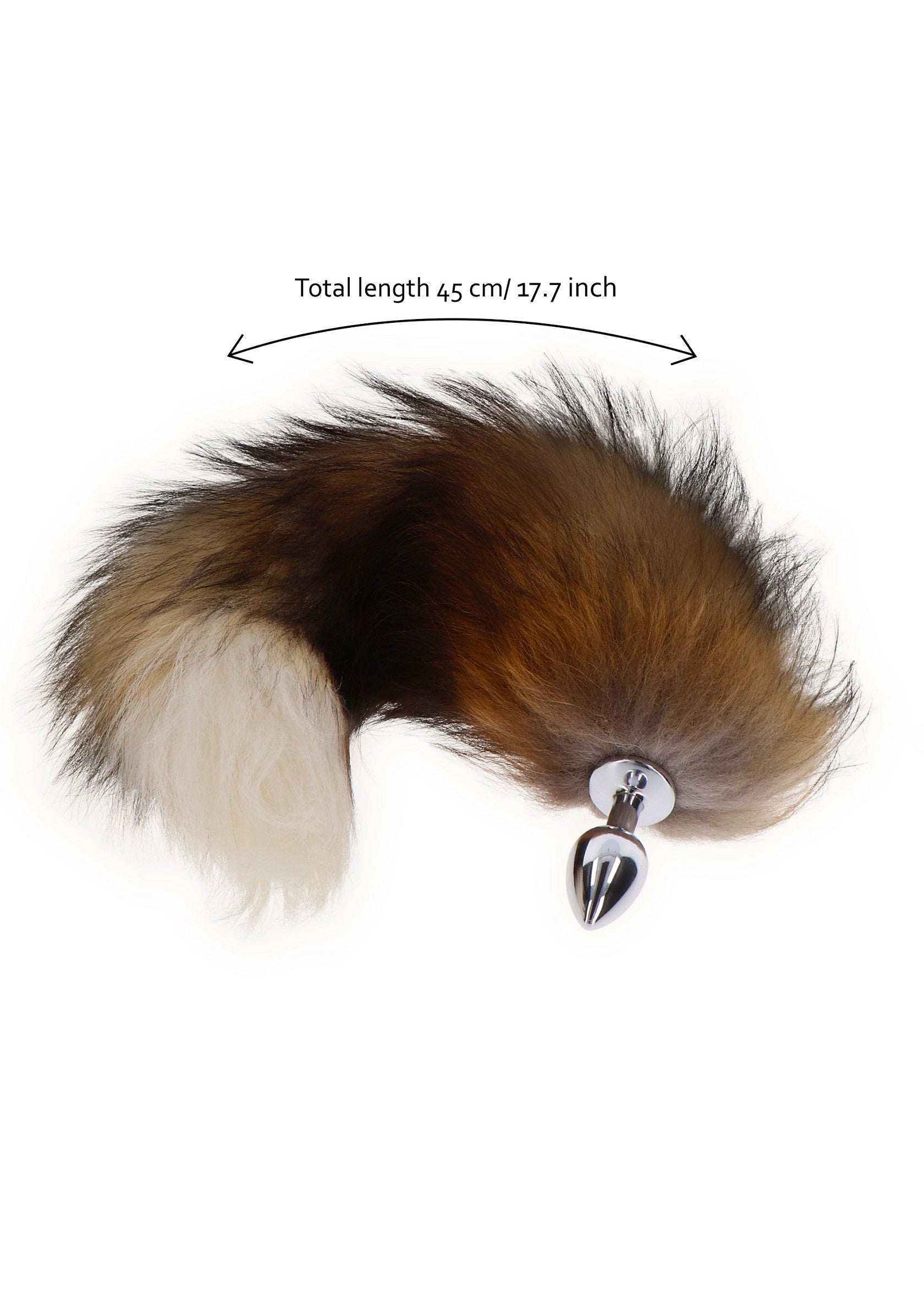 Foxtail anal plug silver