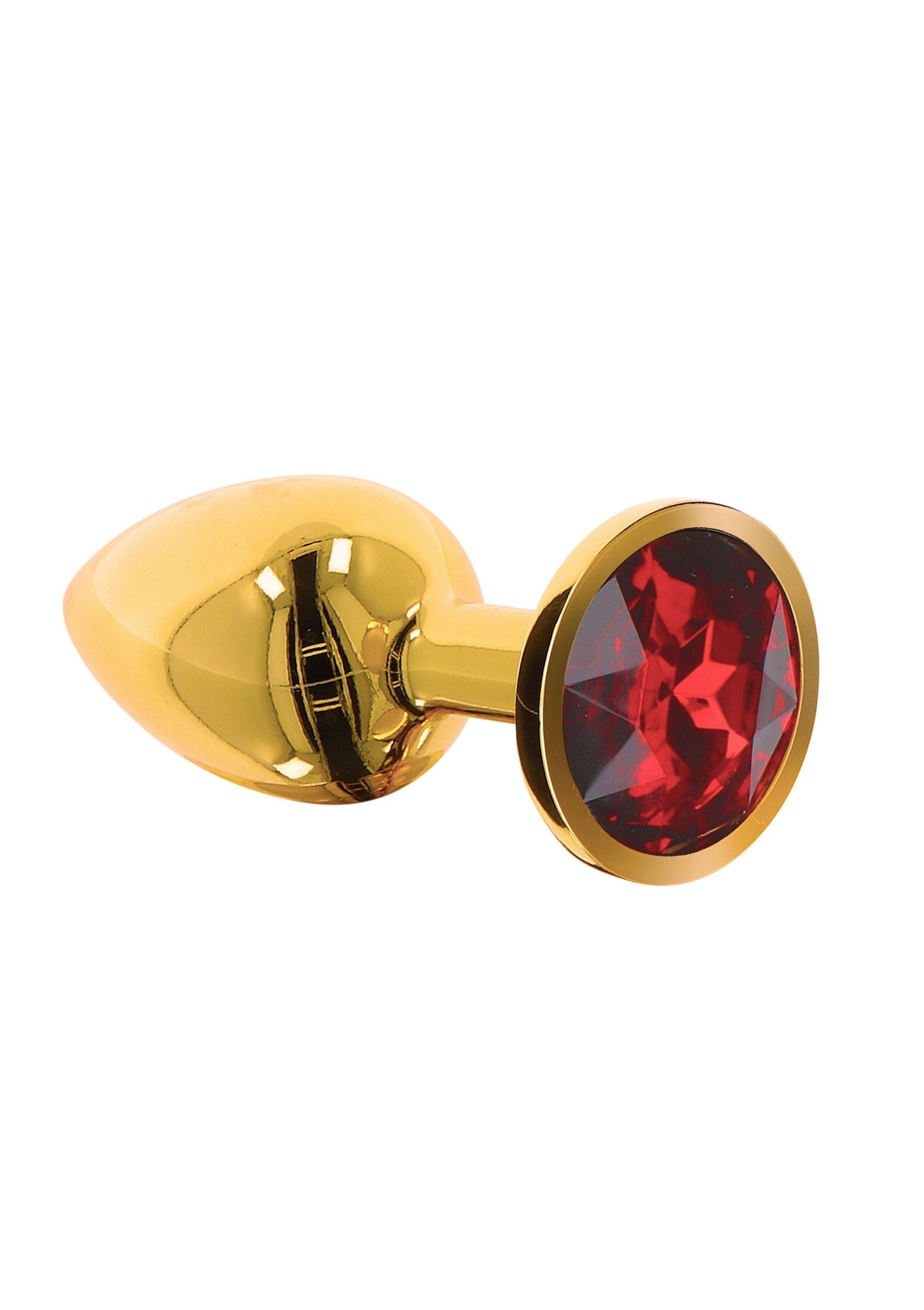 Gold S diamond jewel butt plug