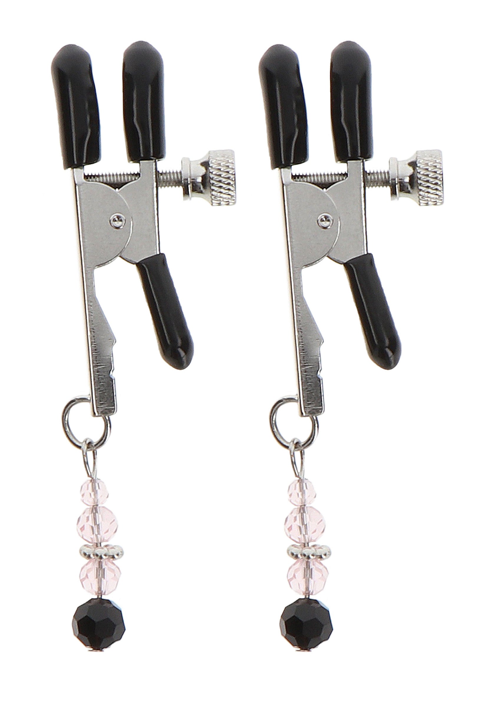 Adjustable clasps with silver beads