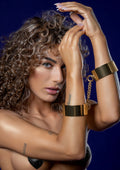 Gold Slave Wrist Cuffs