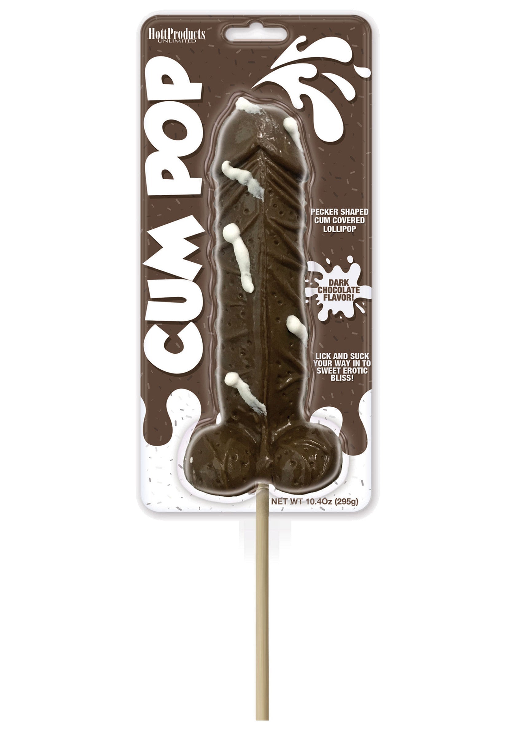Dark chocolate flavored Cum Pops
