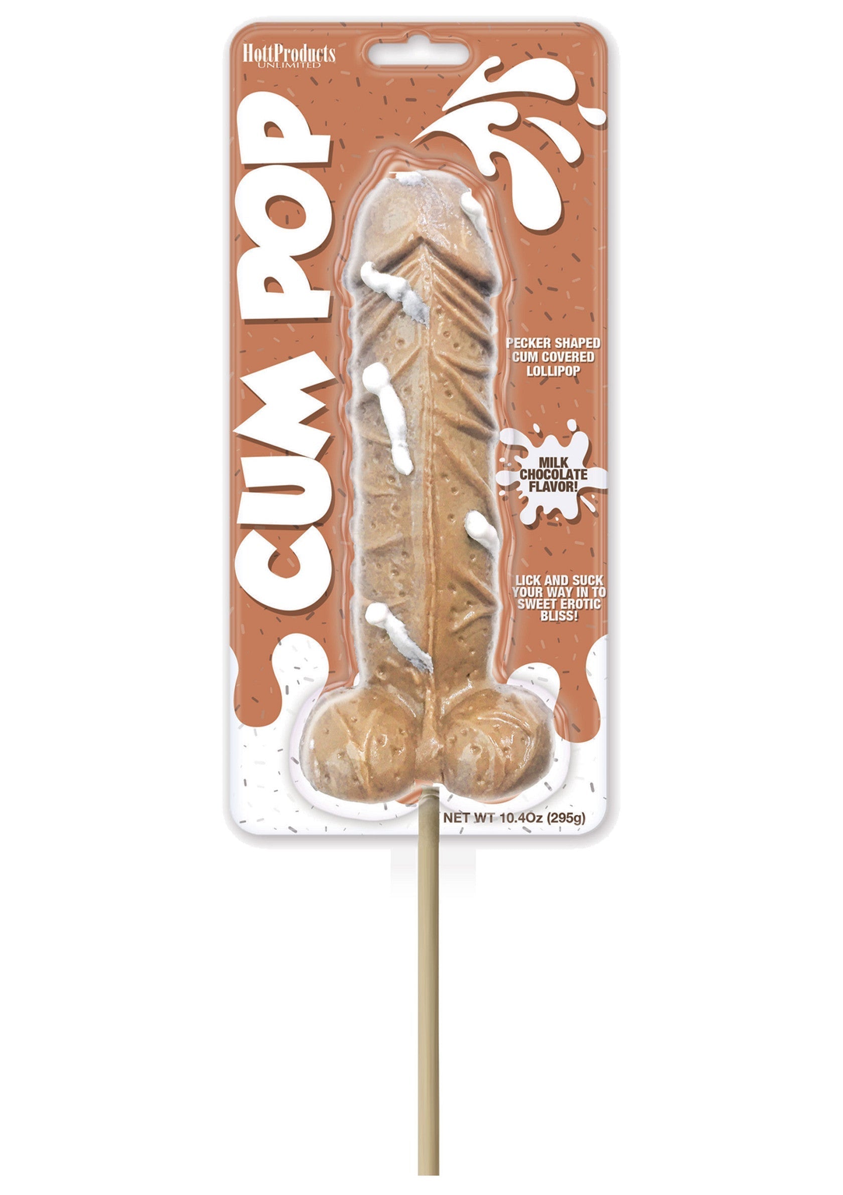Brown chocolate flavored Cum Pops