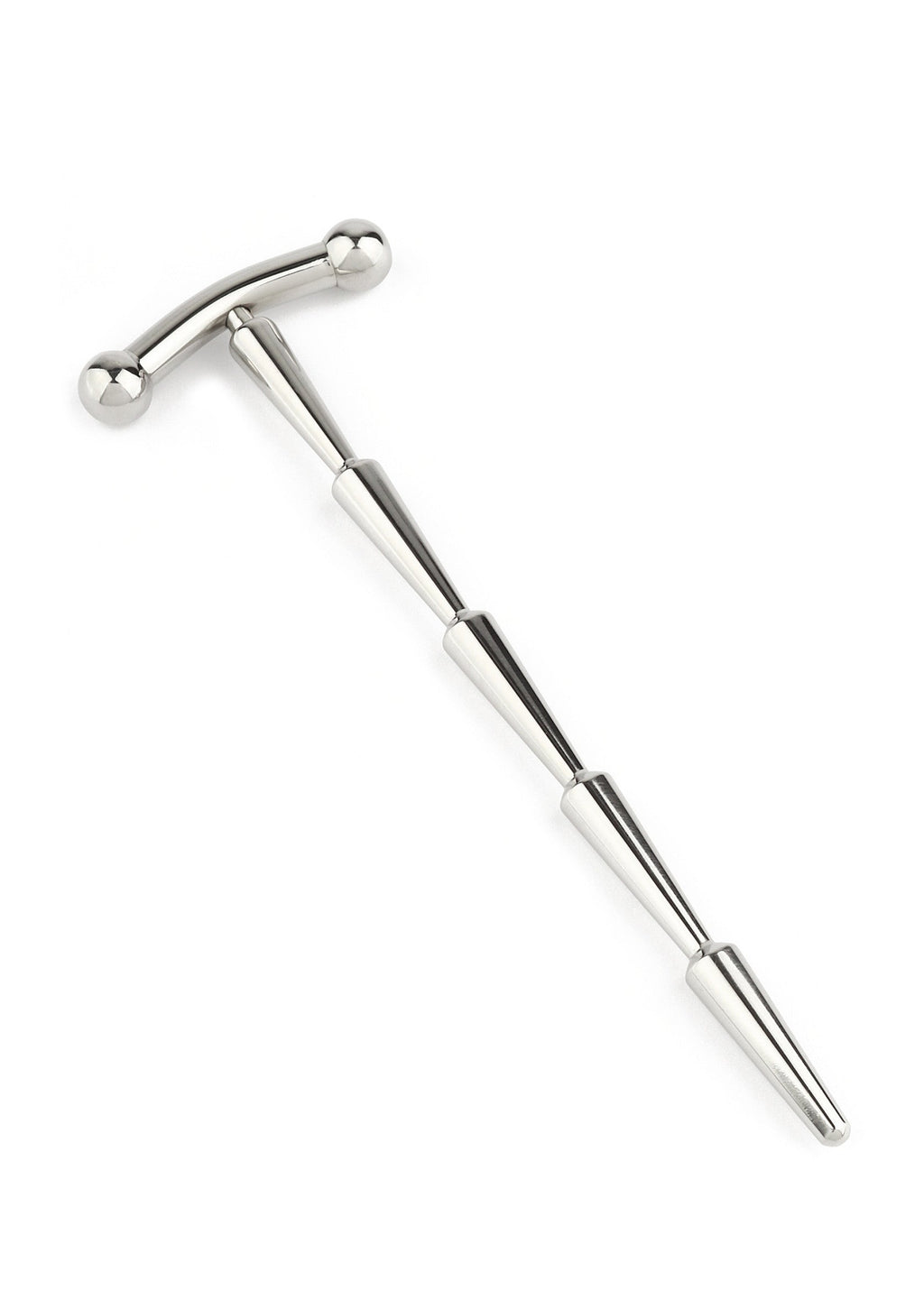 Sperm-smooth rattle penis plug, silver