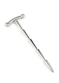 Sperm-smooth rattle penis plug, silver
