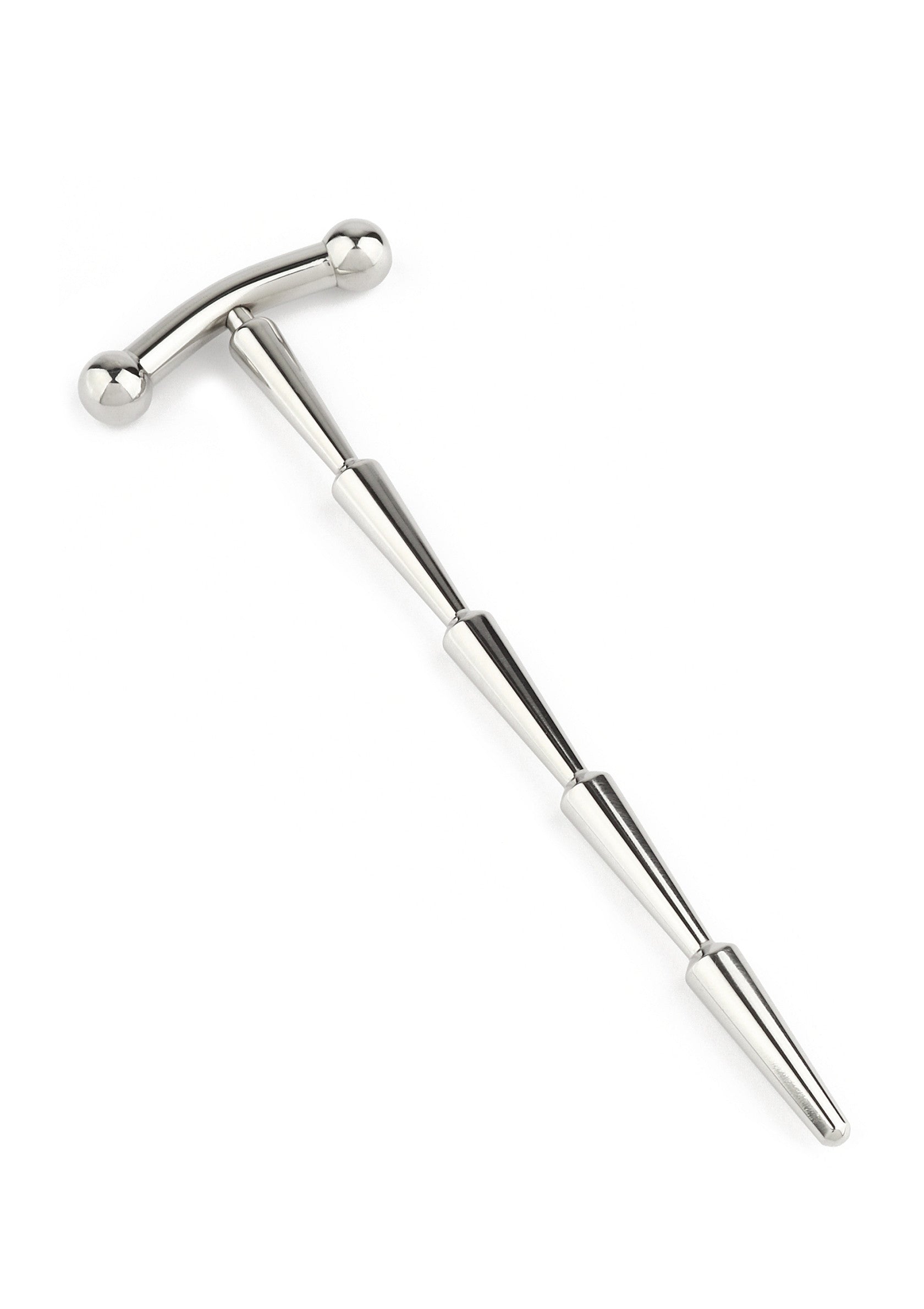 Sperm-smooth rattle penis plug, silver