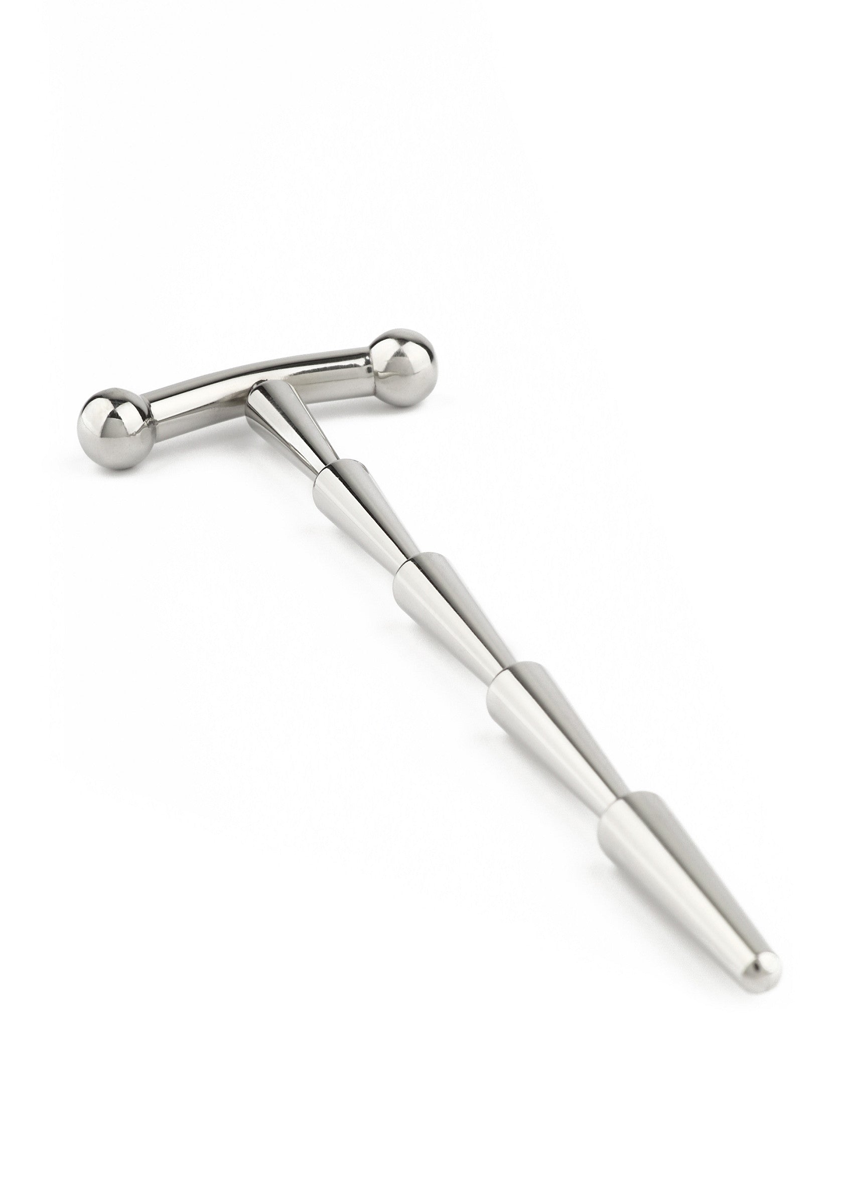 Sperm-smooth rattle penis plug, silver