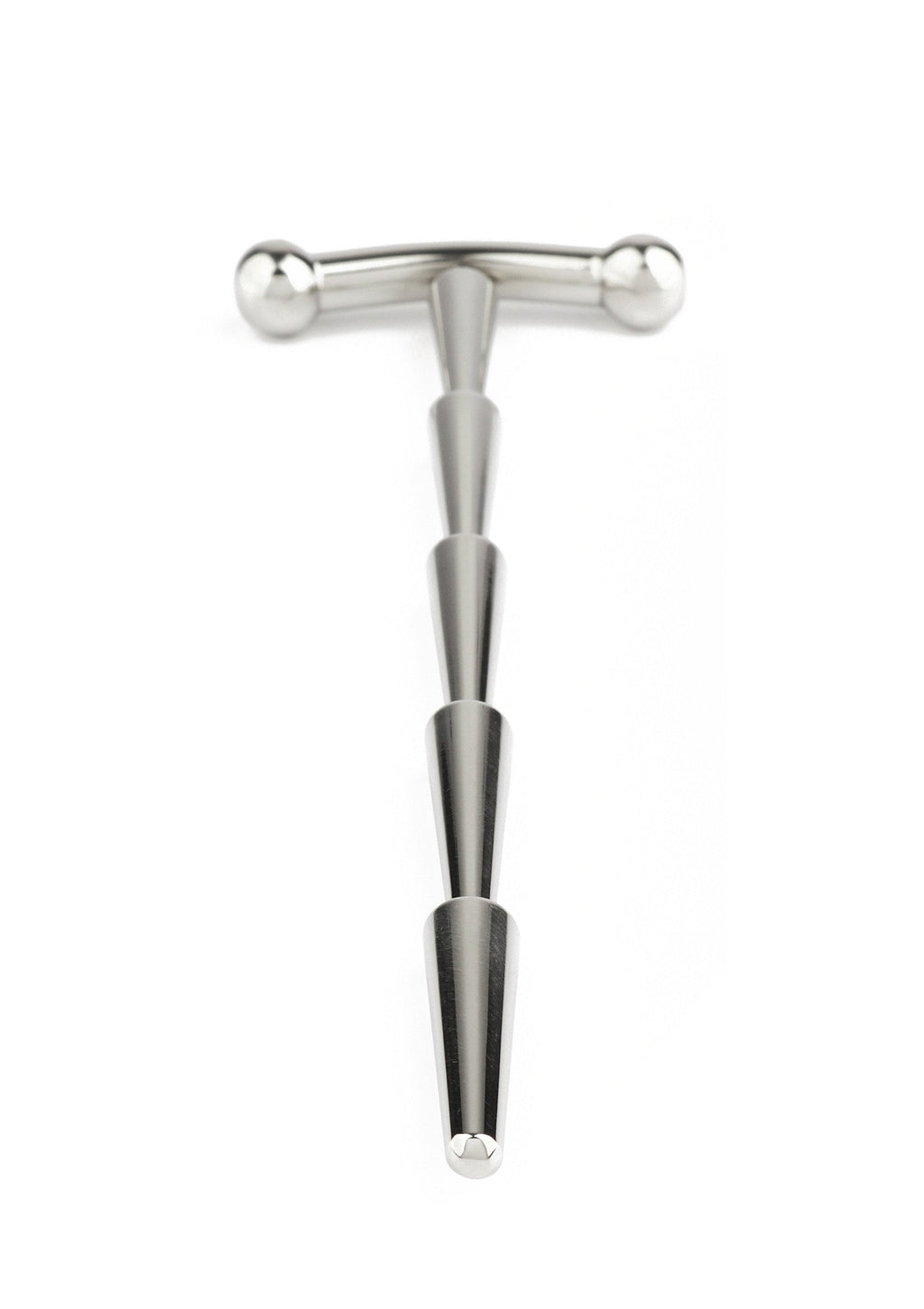 Sperm-smooth rattle penis plug, silver