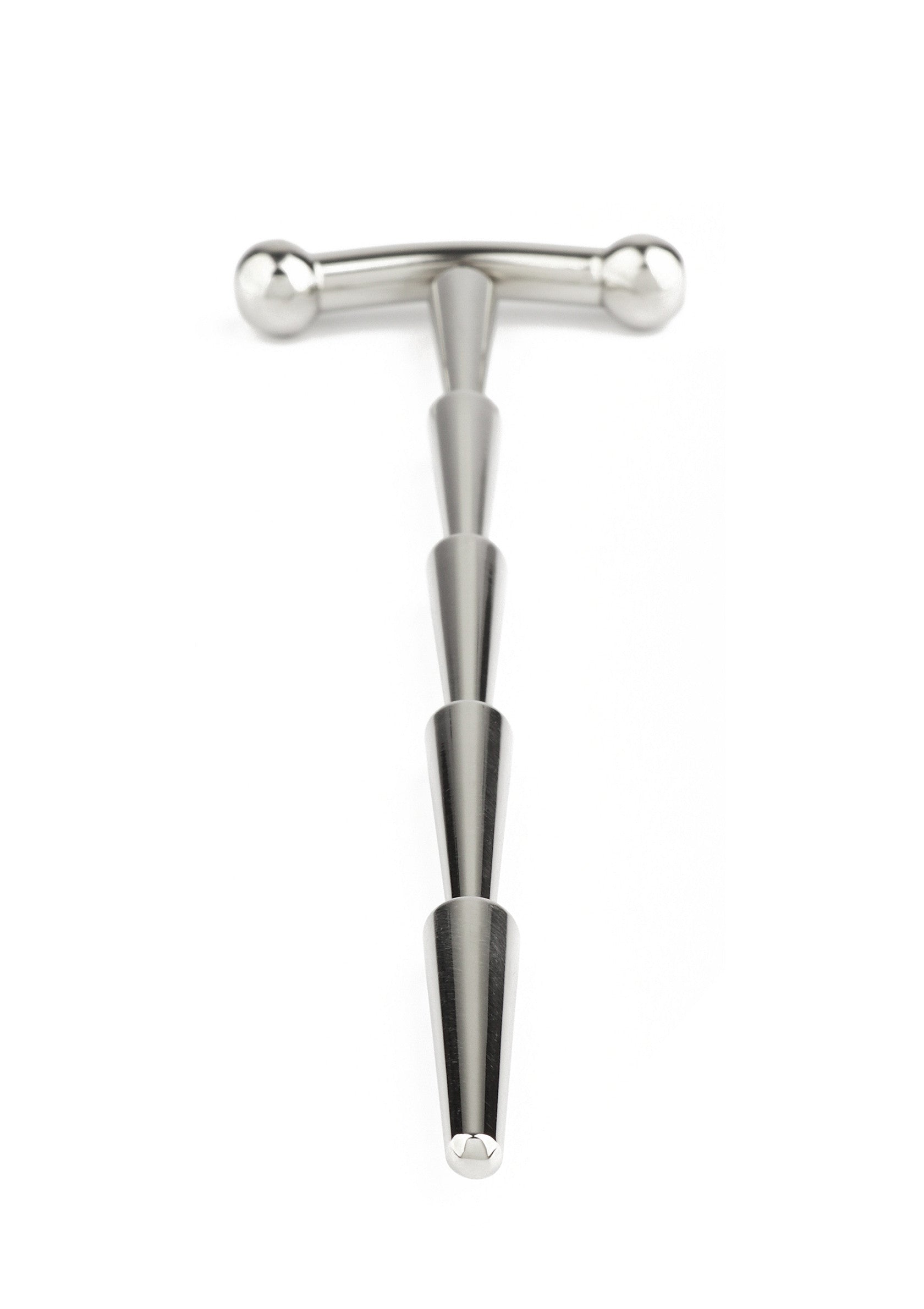 Sperm-smooth rattle penis plug, silver