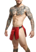 Red DNGEON Roman skirt