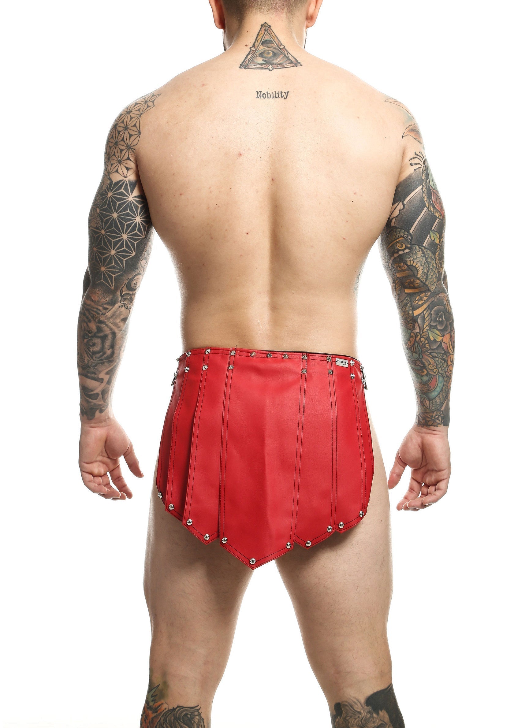 Red DNGEON Roman skirt