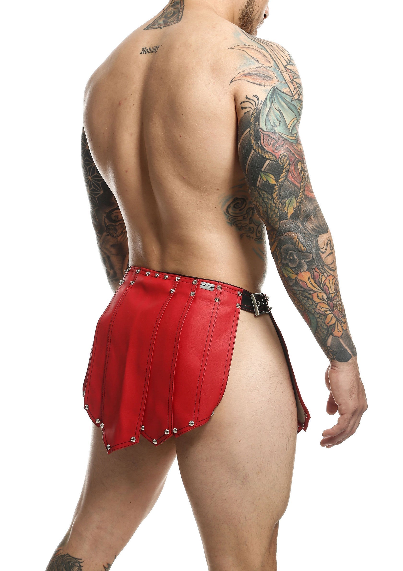 Red DNGEON Roman skirt