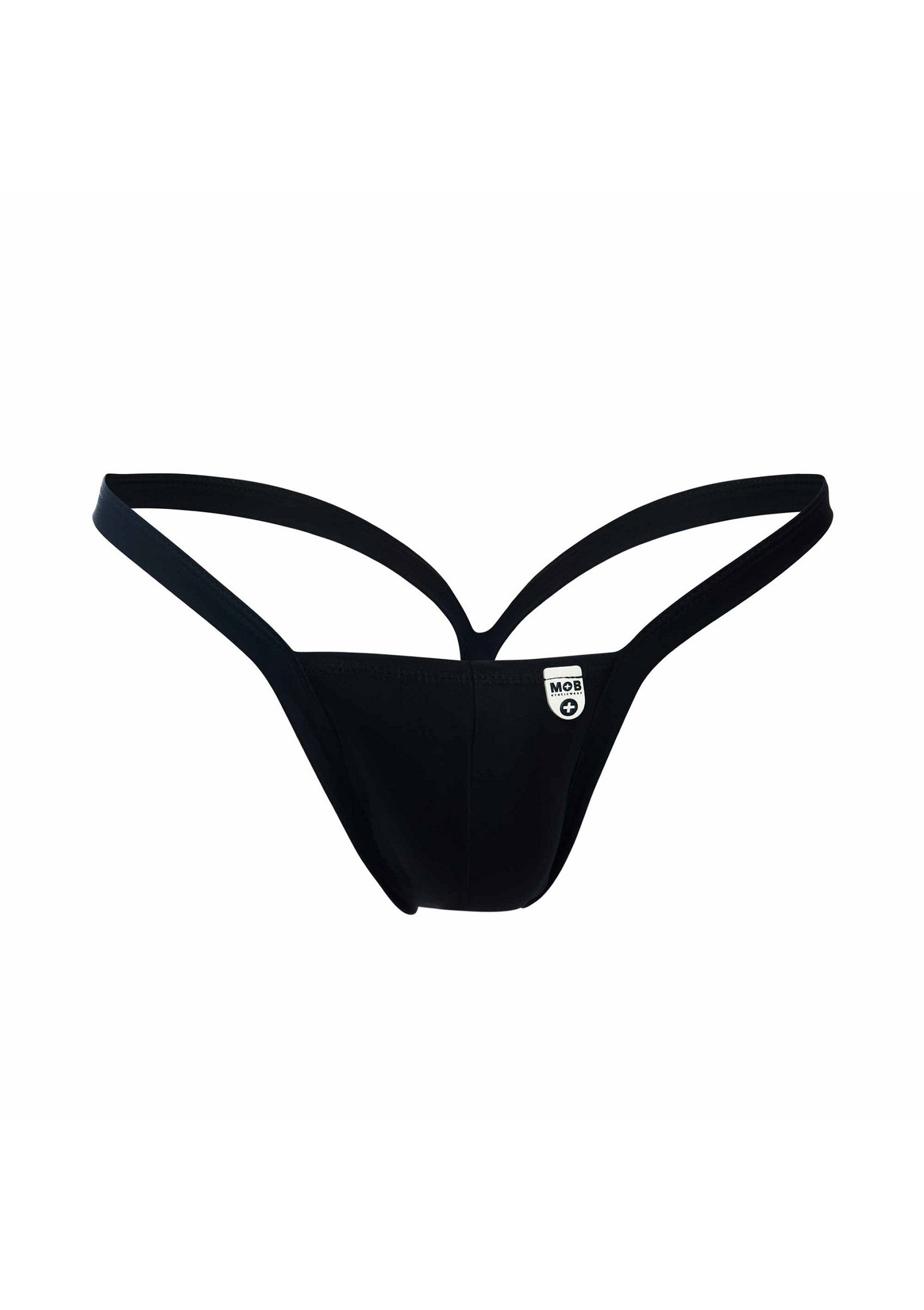 MOB Y Buns Thong in Black