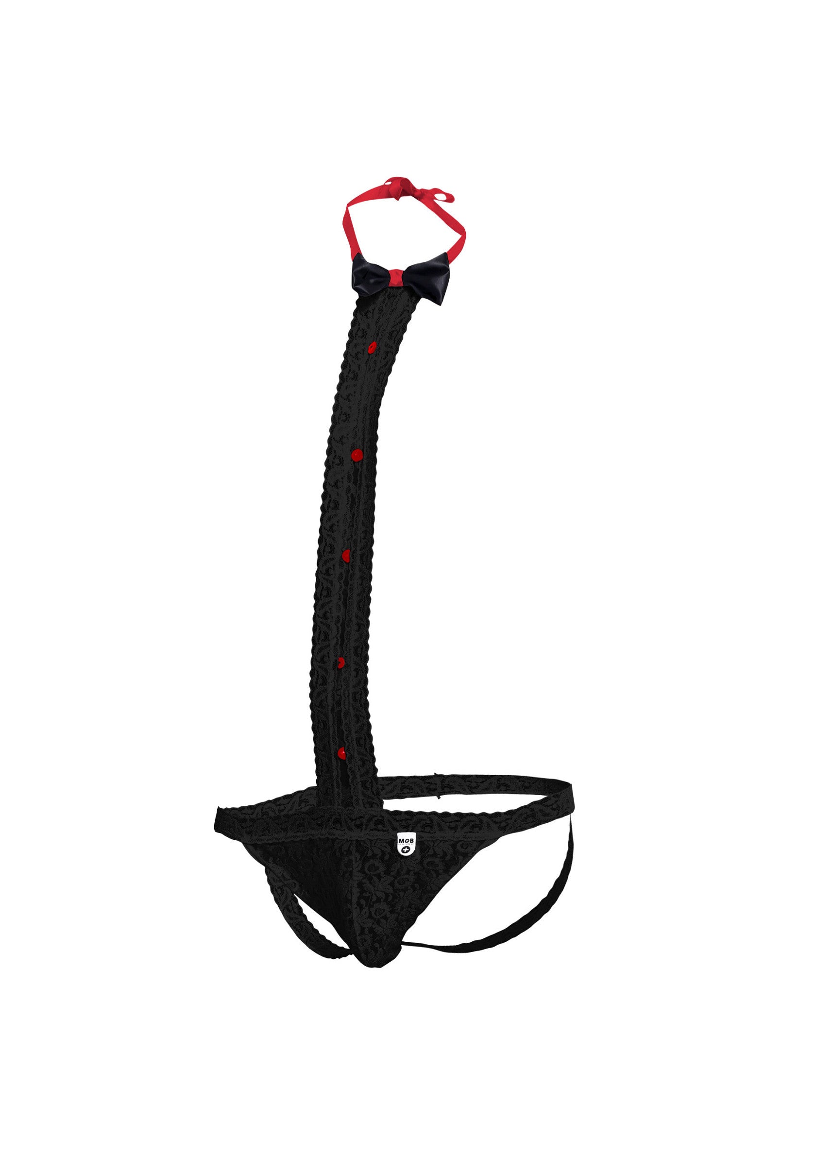 Black lace thong MOB Tuxedo