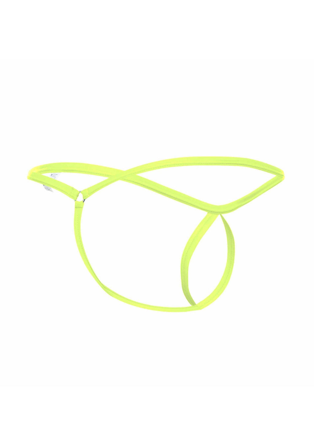 Green teardrop thong