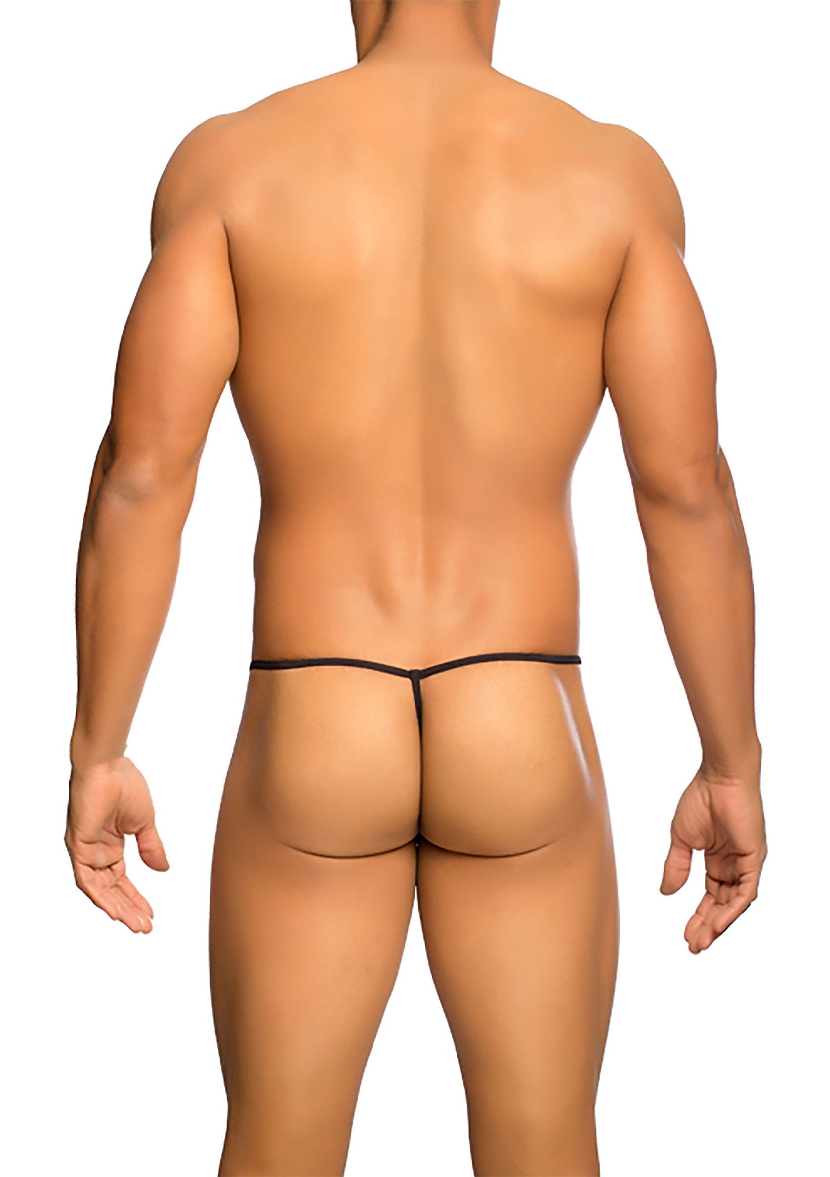 MOB Sheer T-Back Thong, Black