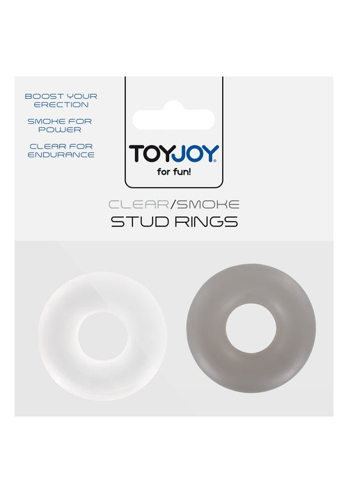 2 pieces transparent button rings
