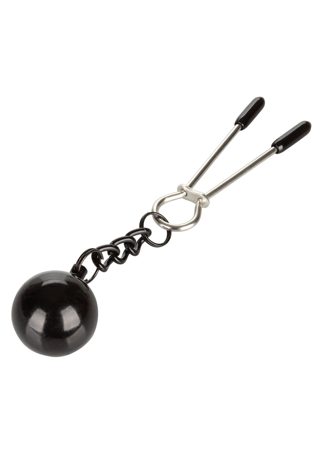 Weighted black nipple clamps