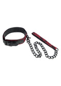 Scandal collar with black leash