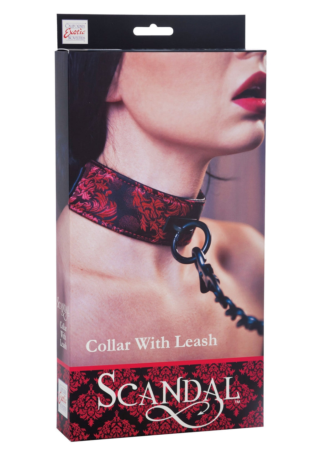 Scandal collar with black leash