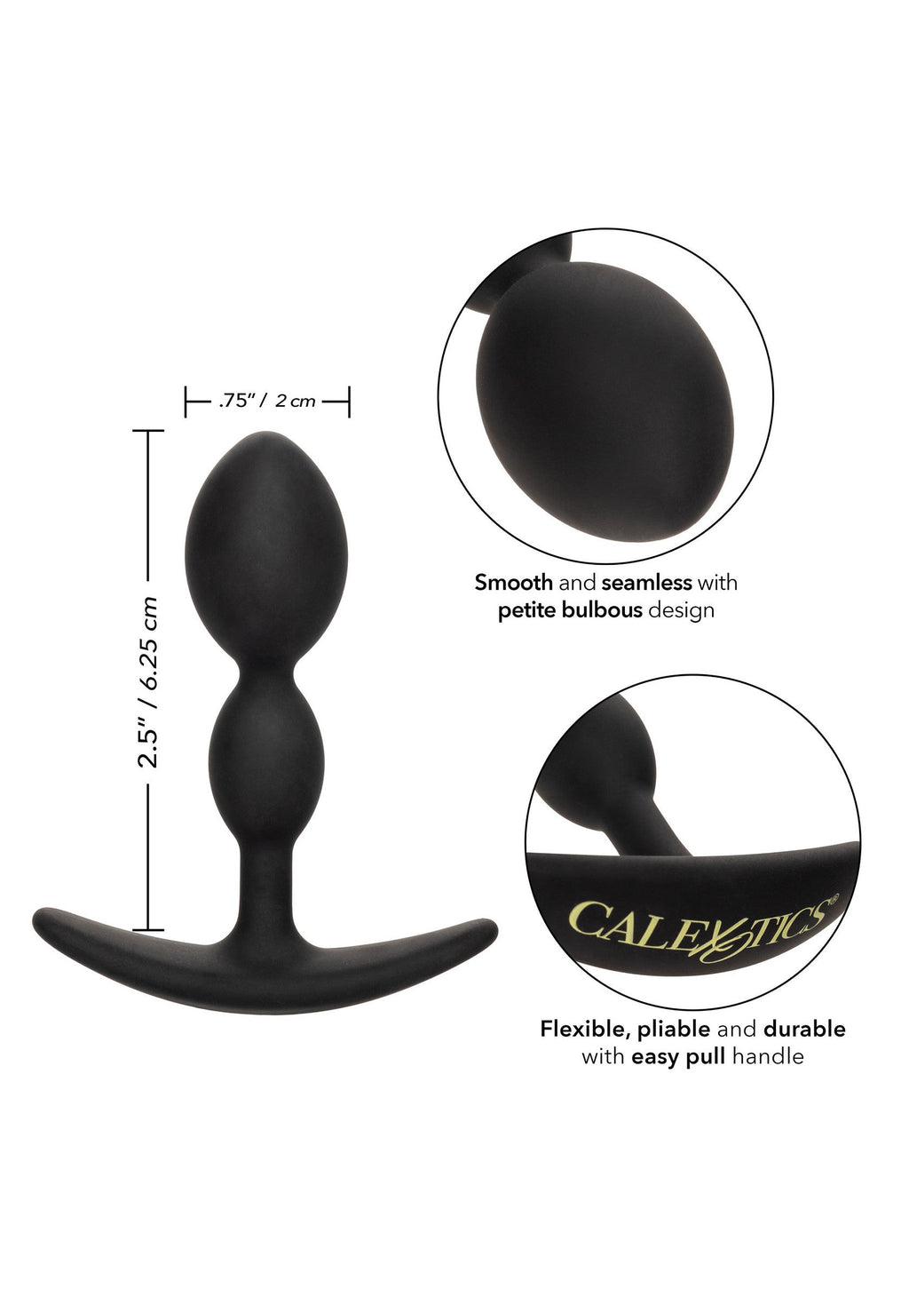 Boundless black teardrop plug