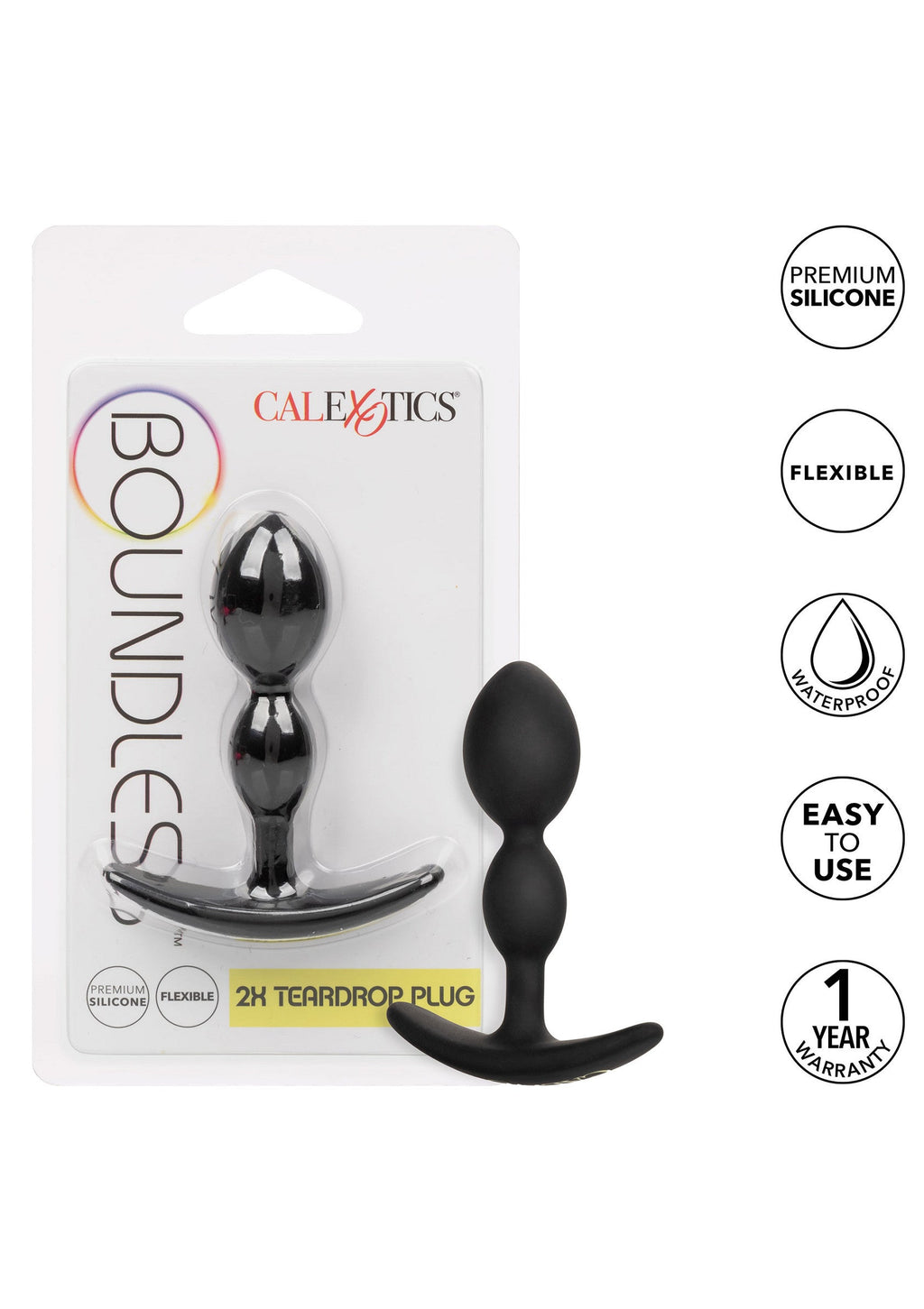 Boundless black teardrop plug