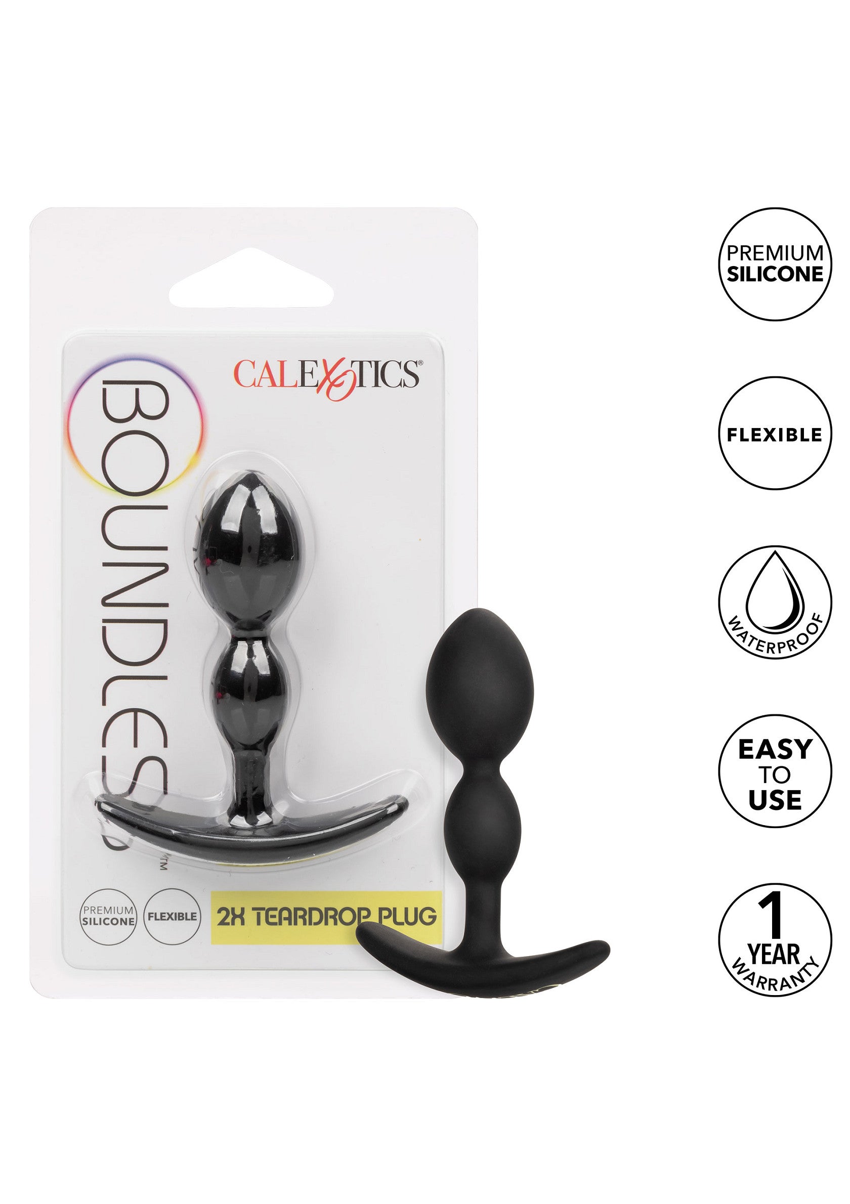 Boundless black teardrop plug