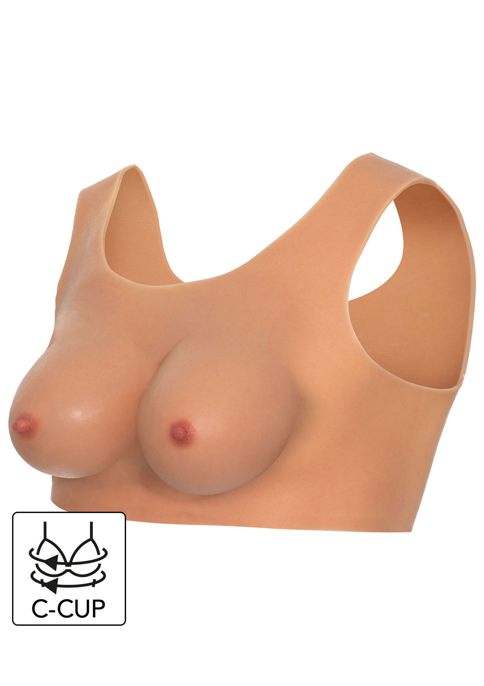 Wearable breasts C cup skin