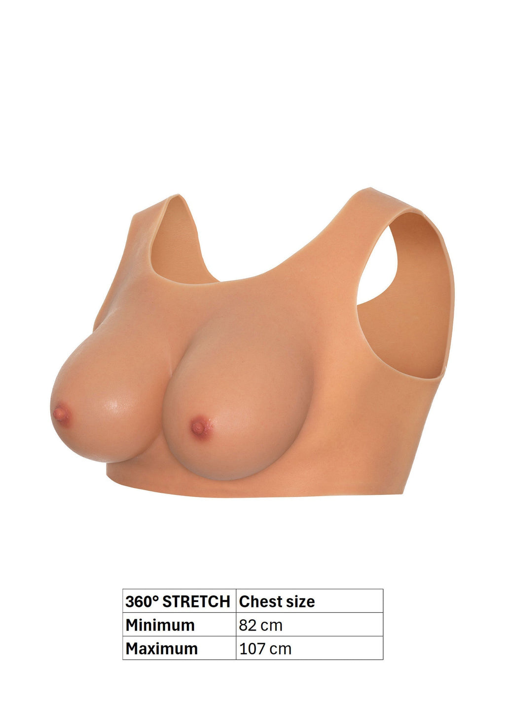 Wearable breasts C cup skin