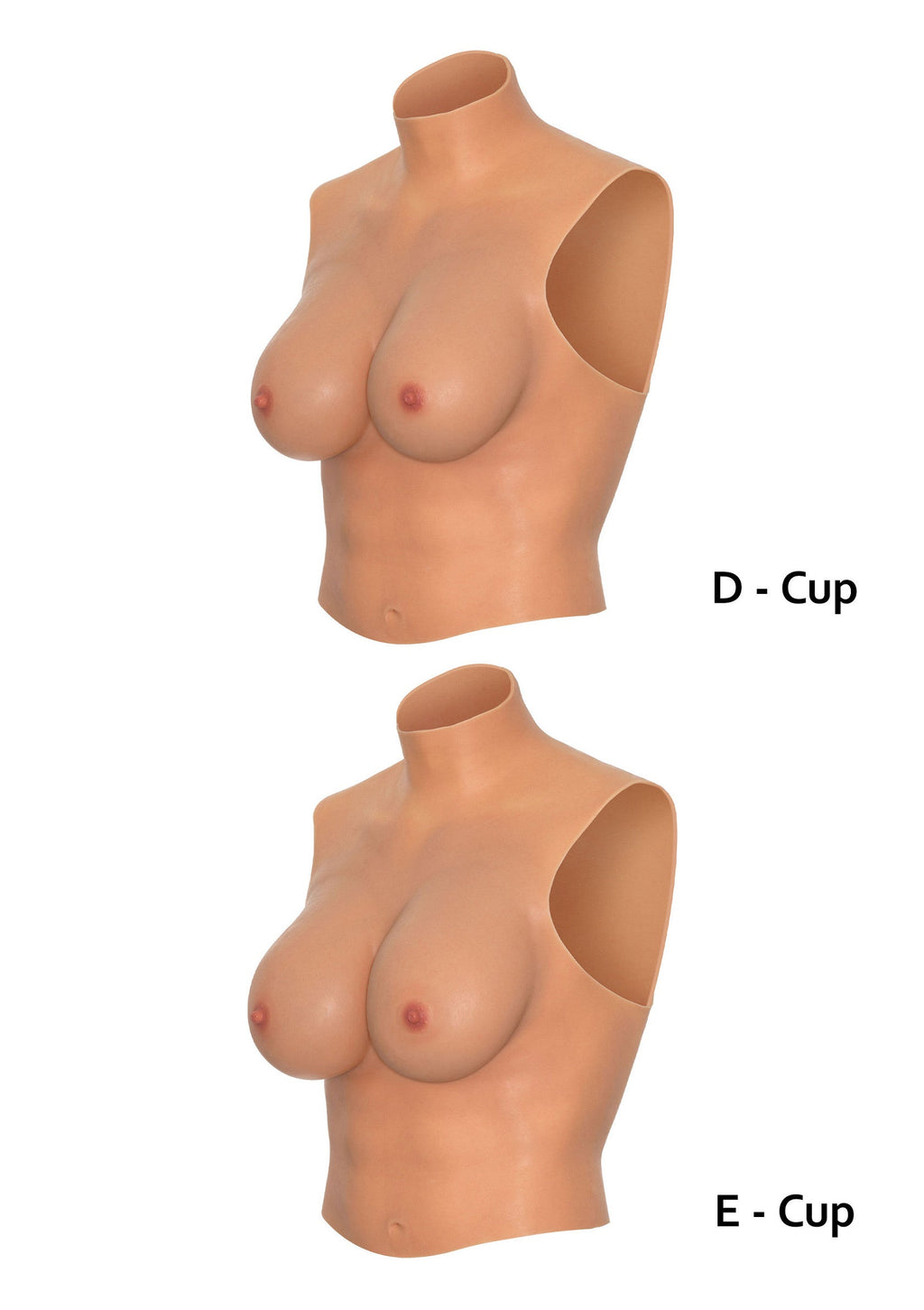 Wearable T-shirt for E-cup breasts skin