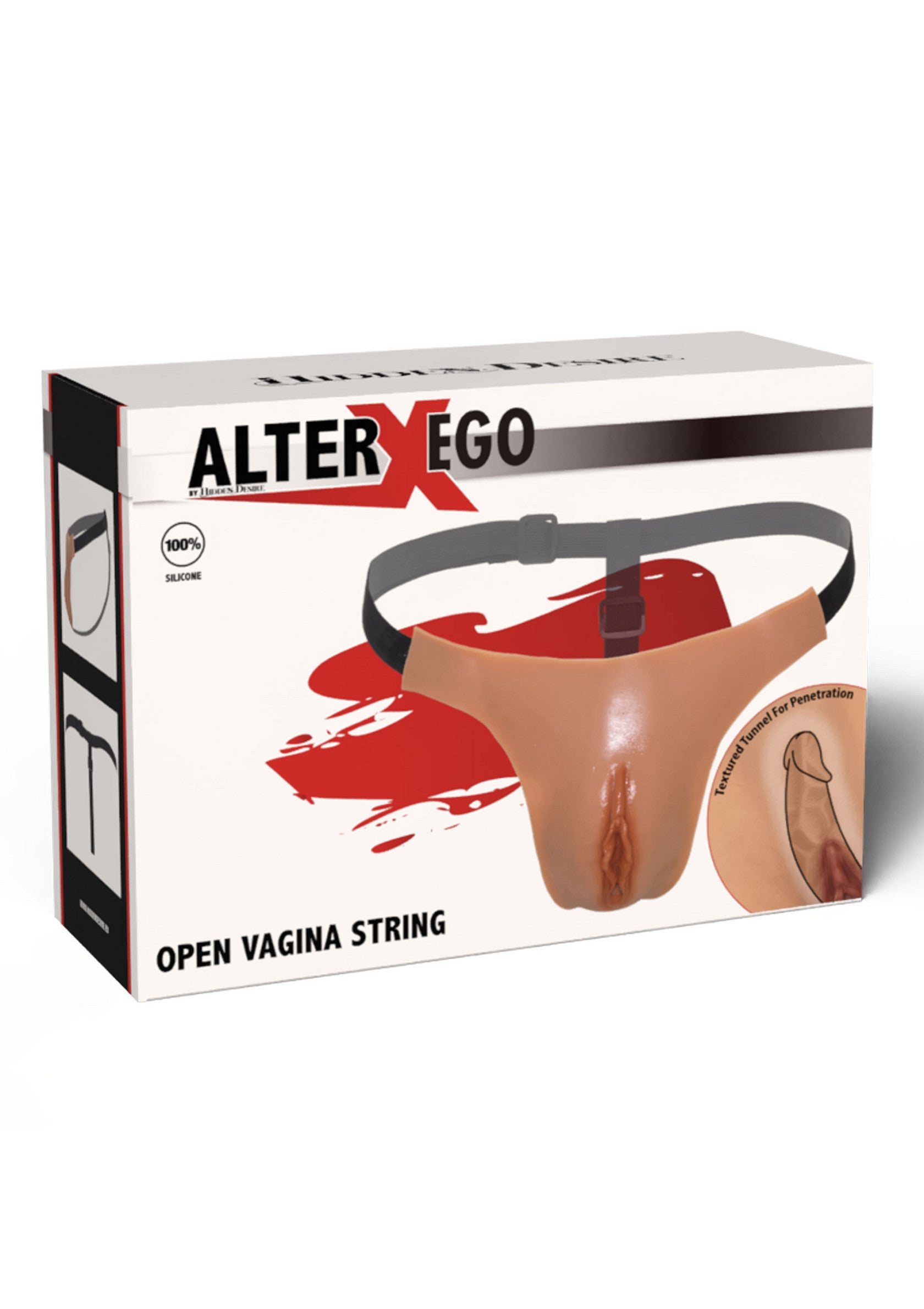 Open vagina string skin