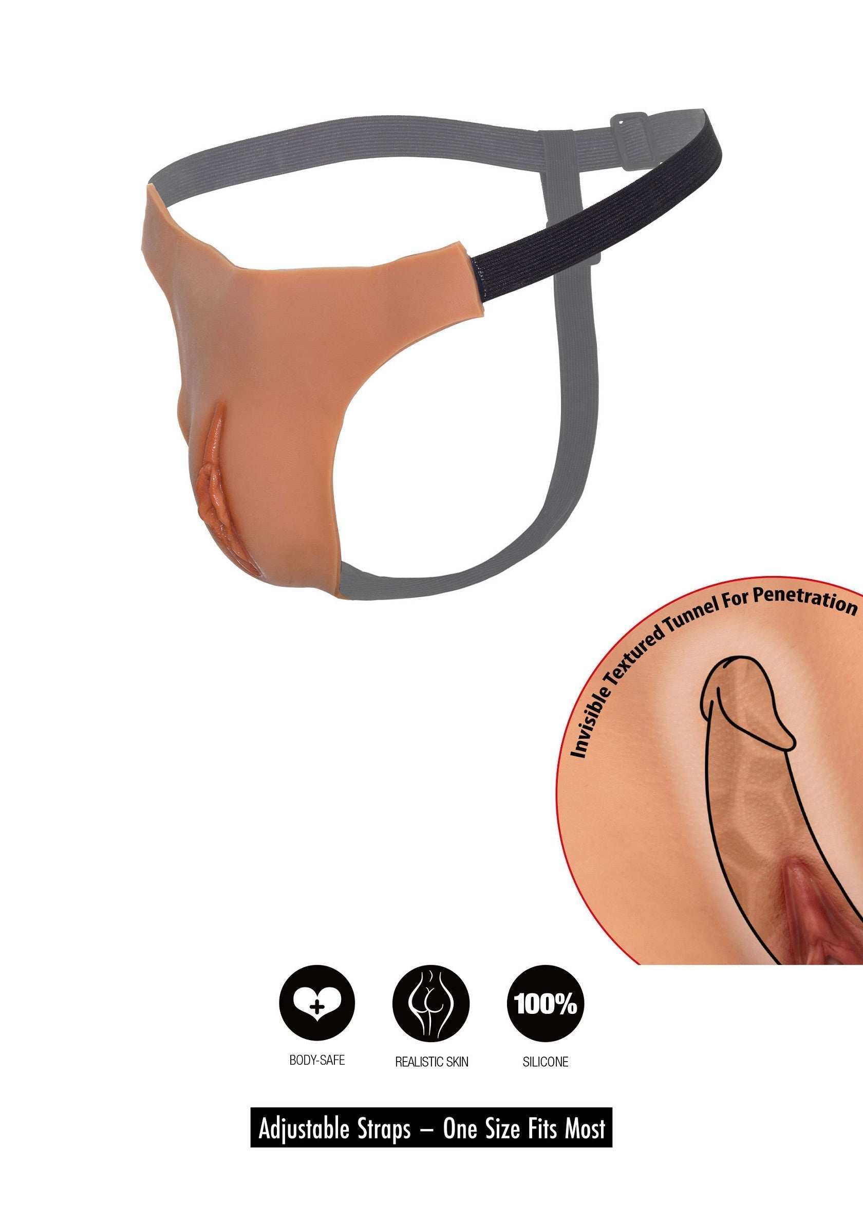 Open vagina string skin